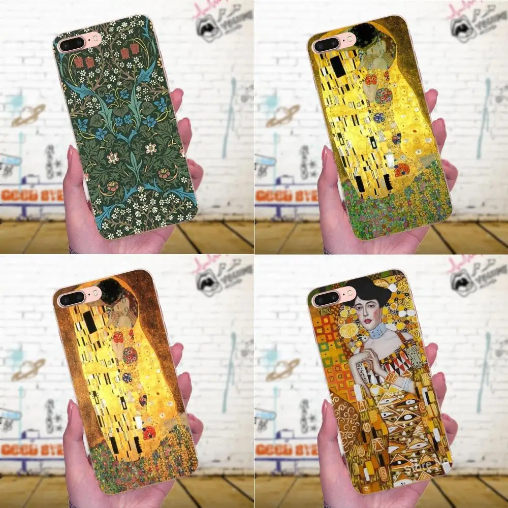 Мягкий Стильный чехол Gustav Klimt Tree Life Kiss для Galaxy A3 A5 A7 On5 On7 2015 2016 2017 Grand Alpha G850 Core2 Prime S2