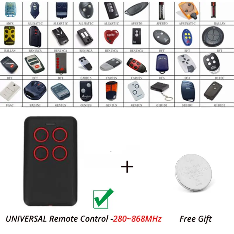 

DEA DITEC MOOVO NICE V2 Self Learning Multi Frequency Rolling Code Remote Transmitter Clone /Duplicator 280MHz-868MHz