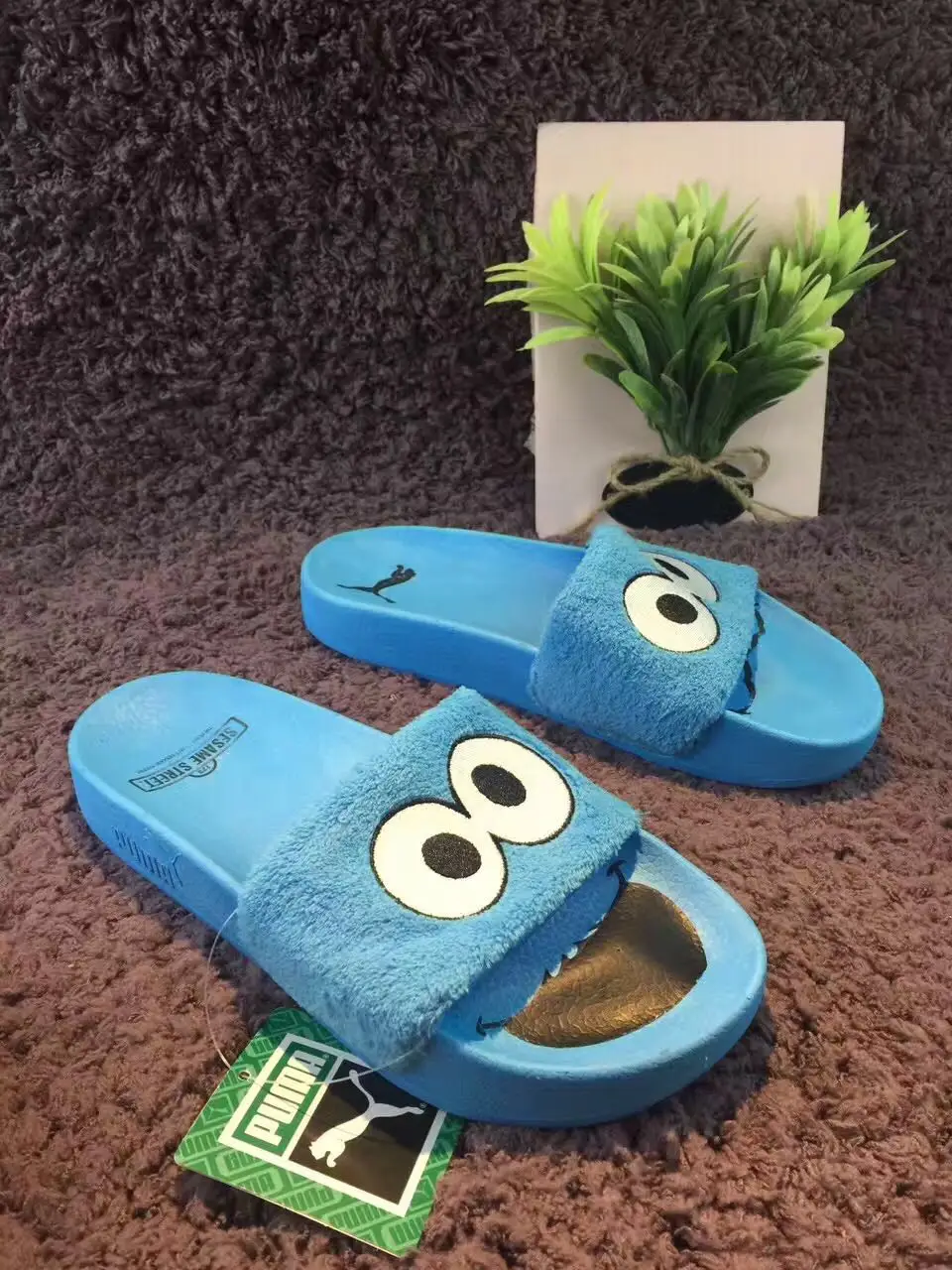 puma slippers girls