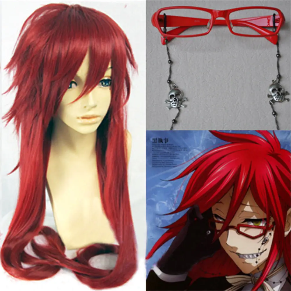 

free shipping~Black Butler Grell Sutcliff Cosplay Wig Free shipping Wig