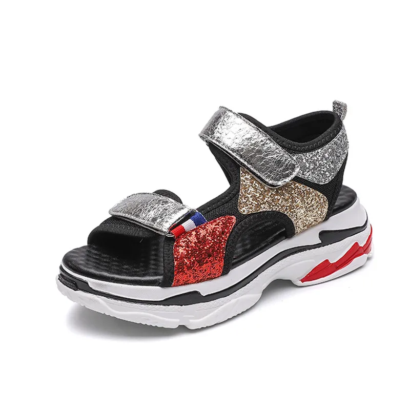 

2019 Summer Women Flat Shoes Large Size Peep-toe Sandalias Sandals Women Flip Flops Footwear Beach Sandals Roman Slippers