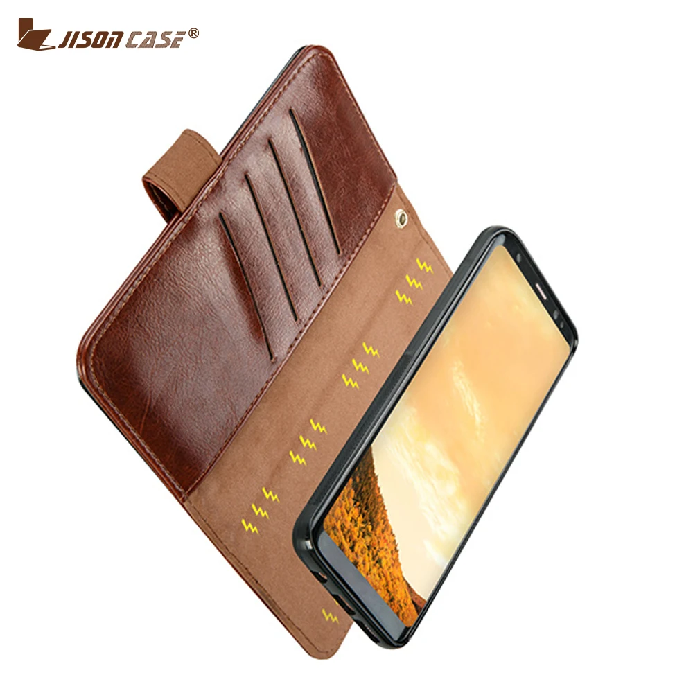 imágenes para Jisoncase Caso de Cuero de LA PU para Samsung Galaxy S8 Más Imán Cubierta de la Caja de La Carpeta Inteligente, para Samsung S8 Más Caso, tarjeta de Bolsillo Con Monedas imágenes para Jisoncase Caso de Cuero de LA PU para Samsung Galaxy S8 Más Imán Cubierta de la Caja de La Carpeta Inteligente, para Samsung S8 Más Caso, tarjeta de Bolsillo Con Monedas