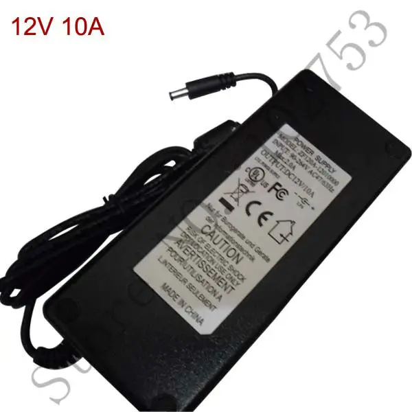 

120w universal adapter power supply 12v 10a 120w 1pcs free Shipping 100% new high quality 12 volt 10 amper adaptor block power