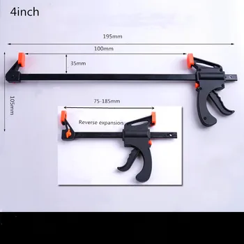 

6/8/12/18/24inch F Woodworking Clamp Clamping Device Adjustable DIY Carpentry Gadgets manual work