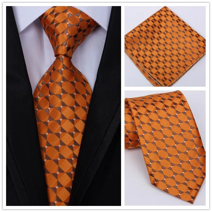 Buy New Brand Men's Classic Gold Tie Silk Paisley Tie