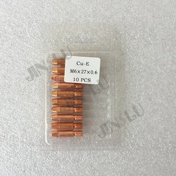 

Free shipping welding contact tip Cu-E M6*27*0.6mm For ES PSF250A Torch,20pcs