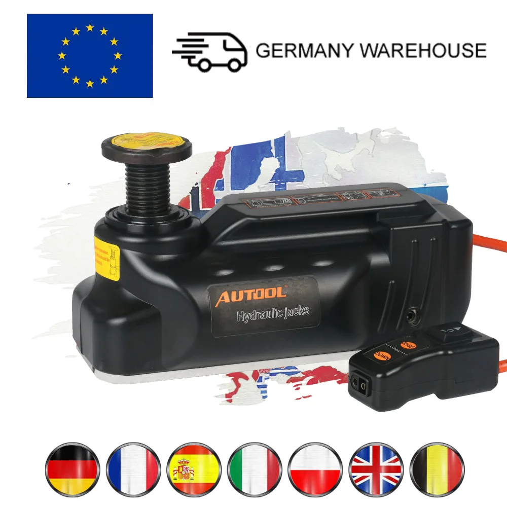 

AUTOOL 5T Car Electric Hydraulic Jack 12V Floor Jacks Automotive Lifting Tire Change Replace Repair Tool European 7 Day Deliver