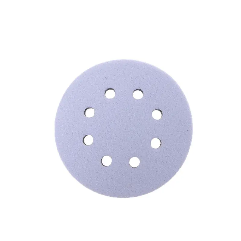 

5 Inches 8-Hole Soft Sponge Interface Pad for Sanding Pads Hook&Loop Sanding Discs for Uneven Surface Polishing Power Tools Acce