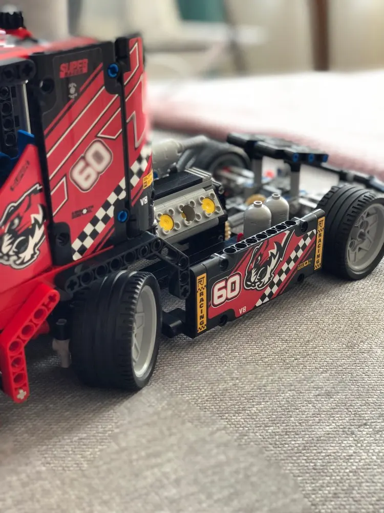 624 шт. гоночный грузовик 2 модели в 1 автомобили трансформируемые Модели Строительные блоки наборы DIY игрушки для мальчиков
