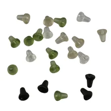 50 шт. мудрый снасти Rig кольцо останавливается/рыболовный крючок бисер/резиновый хвостовик Останавливается-ловли карпа терминал снасти