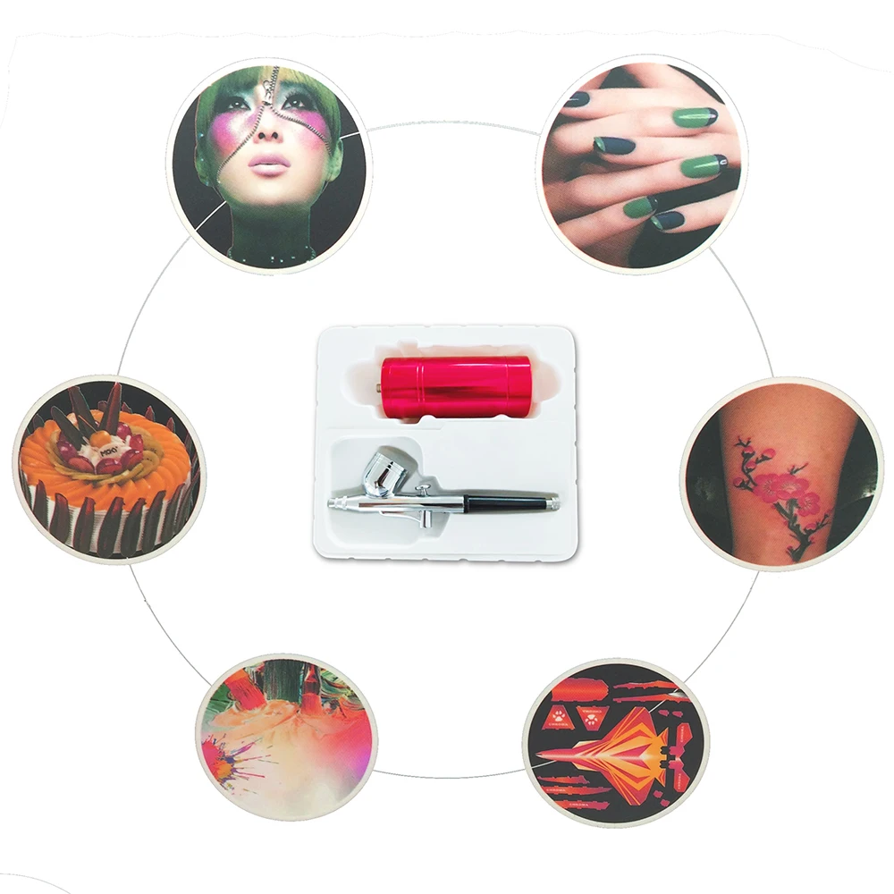Mini rechageable airbrush kit6 - 