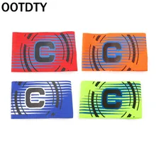 1 Pc Football Captain Armband Elastic Adjustable Arm Band Leader Soccer Competition