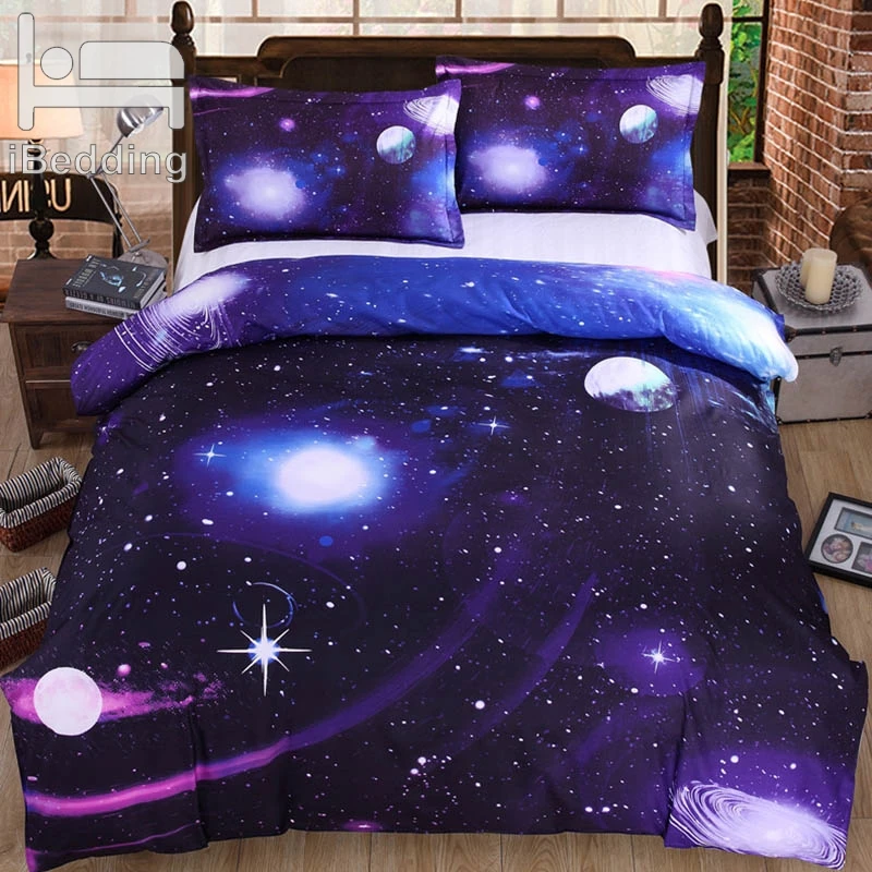 3d Starry Sky Galaxy Night Comforter Beddings And Bed Sets King