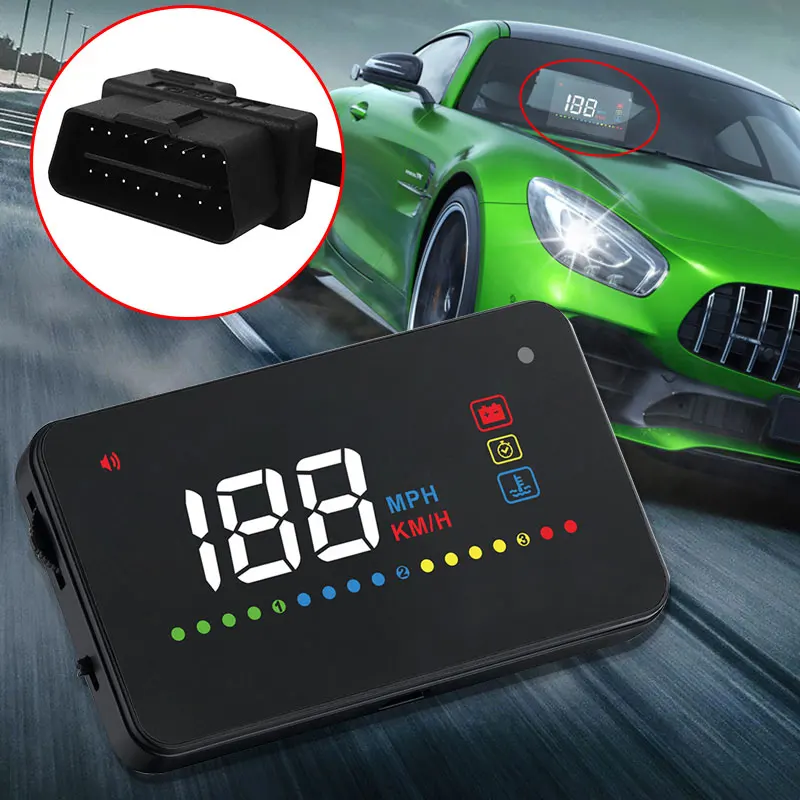 HUD Dashboard Дисплей светодио дный экран Head Up дисплей пробег общий дюймов 3 5