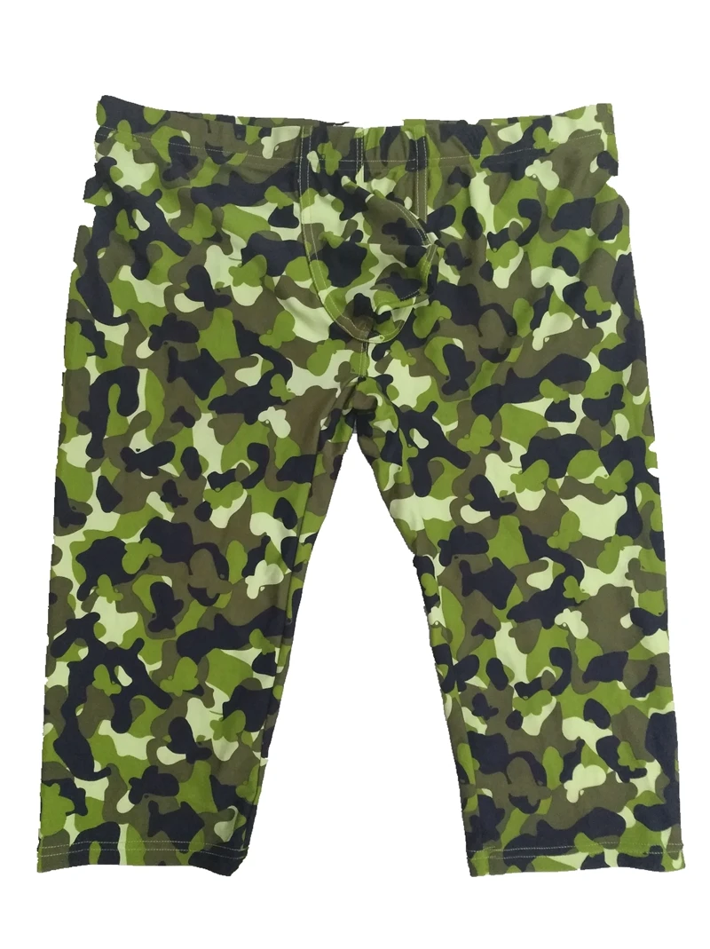 camouflage mens cargo pants fashion sexy camouflage dress Male Middle Pants Elastic Waist Design M02-2