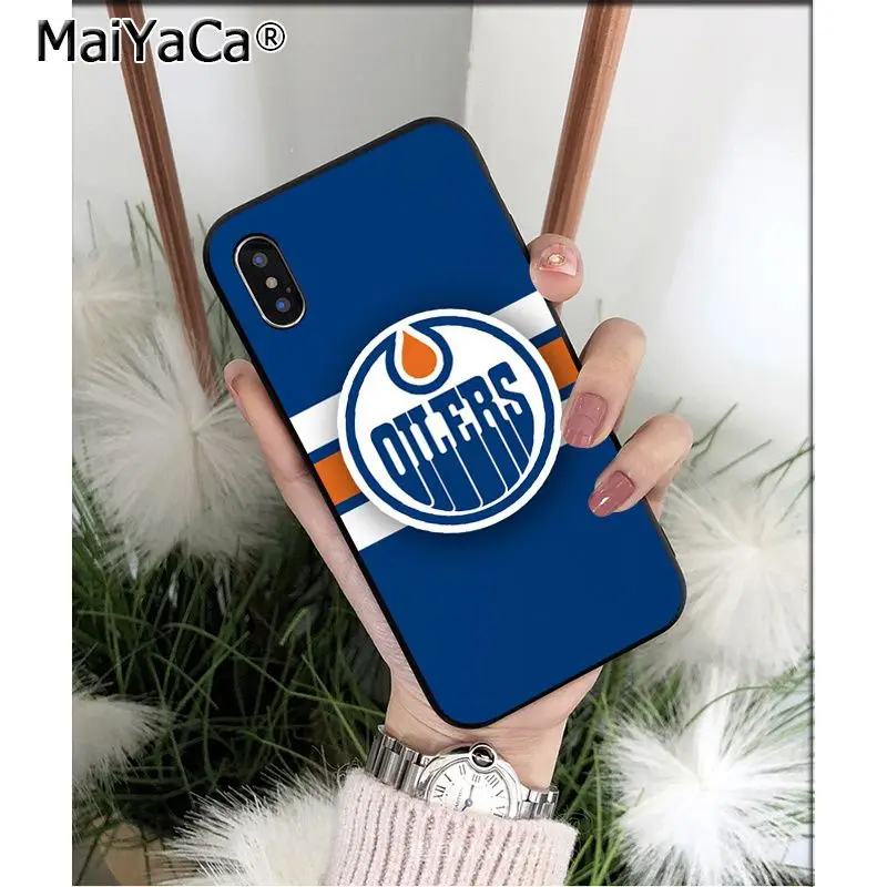 MaiYaCa Edmonton Oilers клиент высокое качество чехол для телефона для Apple iPhone 8 7 6 6S Plus X XS MAX 5 5S SE XR Чехол для мобильного телефона s - Цвет: A9