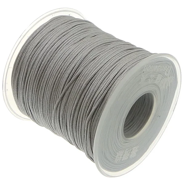 1 мм нейлоновый шнур 100 ярдов нить нейлоновый шнур пластиковая катушка веревка бисер Подходит для европейского изготовления DIY для браслета ожерелье шнур пластик Sp - Цвет: gray