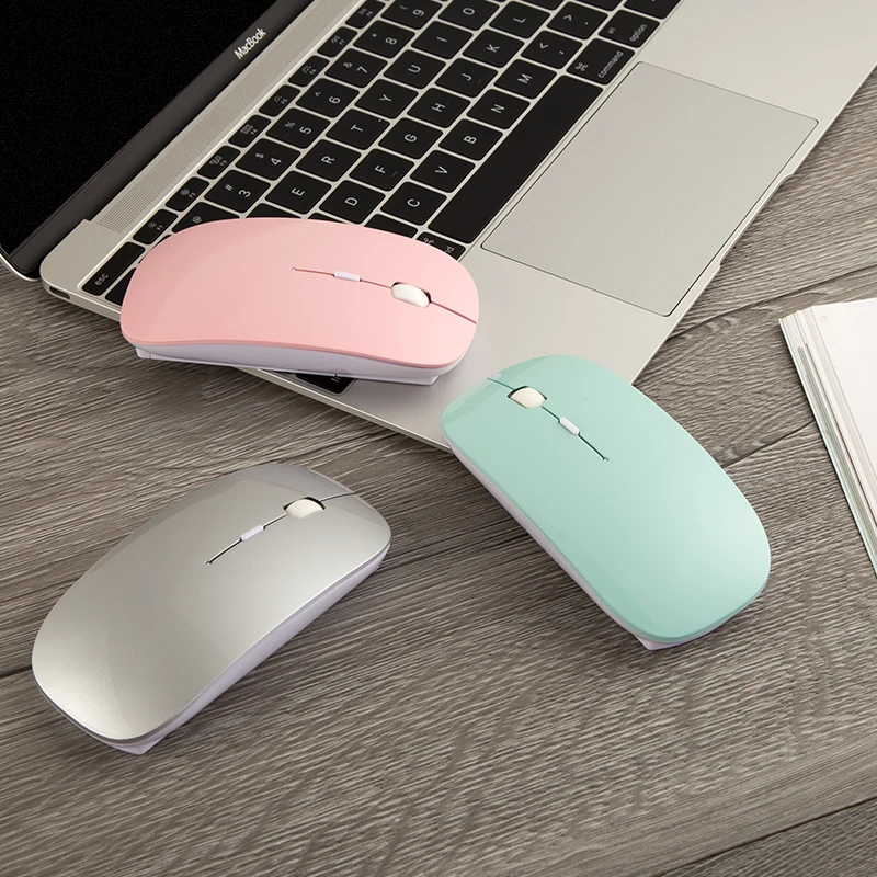 Bluetooth мышь для Mac 2 4 ГГц беспроводная Xiaomi muis draadloos Бесшумная игровая Macbook Dell Acer