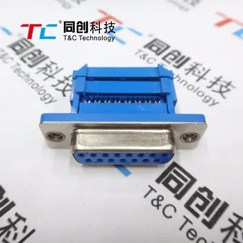 

10pcs DB15 15 Pin Female Parallel IDC Crimp Connector for Flat Ribbon Cable