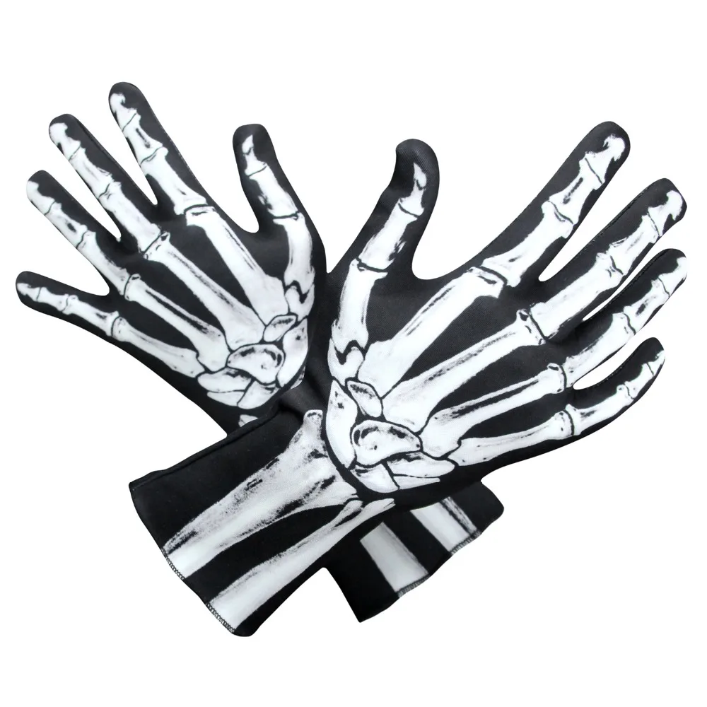 Gastos de envío dígito Misionero SzBlaZe-guantes de esqueleto de mascarada de Halloween, Reaper de hueso  fantasma, estampado de Cosplay, guantes de dedo completo, guantes de ópera  de calavera - AliExpress