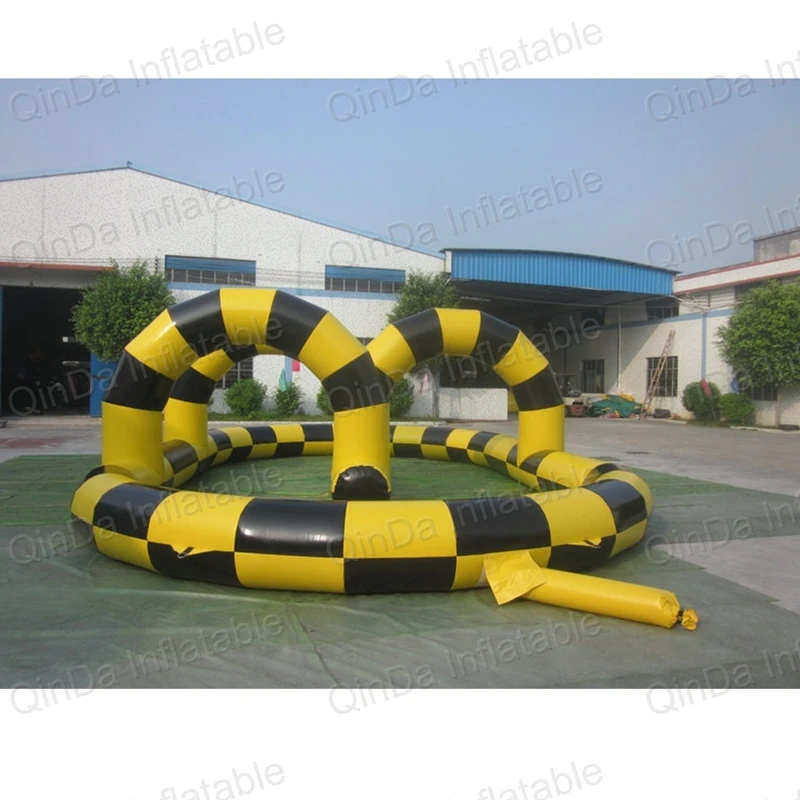 Inflatable Zorb Ball Race Track PVC go kart racing track for sporting partyin Inflatable