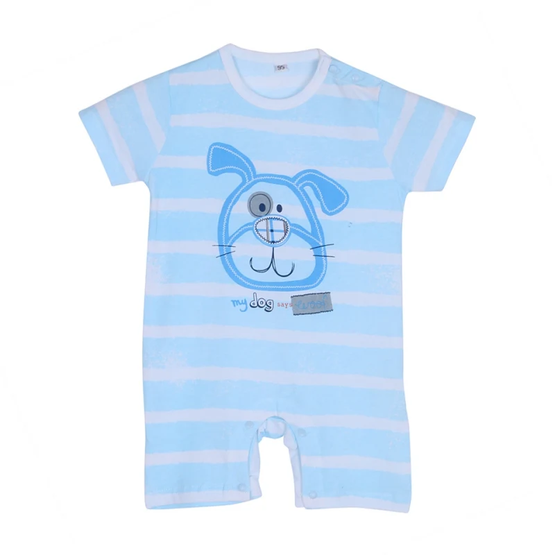 

Newest Infant Kid Baby Boy Striped Cartoon Short Sleeve Romper Jumpsuit Outfit