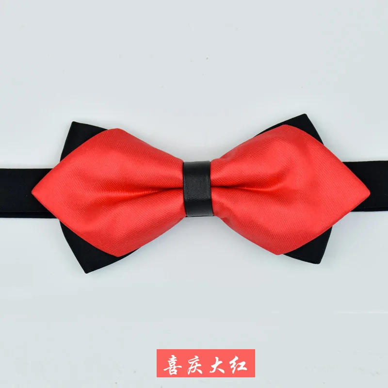 CityRaider однотонный бордовый темно-синий черный свадебный смокинг галстук простой цвет самостоятельно галстук-бабочка для мужчин Шелковый предварительно завязанный смокинг галстук-бабочка C031 - Цвет: C029-003