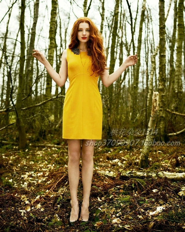 Free Shipping 2013NEW winter fashion sleeveless beading aesthetic slim one-piece dress km124 | Женская одежда