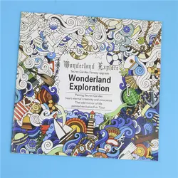 Шт. 1 шт. 24 страниц мандалы цветок книжка-раскраска для детей и взрослых снять стресс убить время Рисование граффити книги по искусству