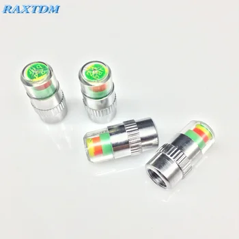 

4pcs Car Tire Air Pressure Valve Stem Caps Sensor Indicator For Mercedes Benz W211 W221 W220 W163 W164 W203 C E SLK GLK CLS GL