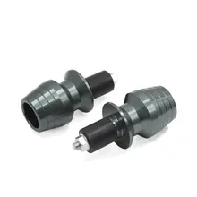 Uxcell 2 шт. Титан тон Алюминий сплав Мотоцикл 17 мм Руль конец Кепки