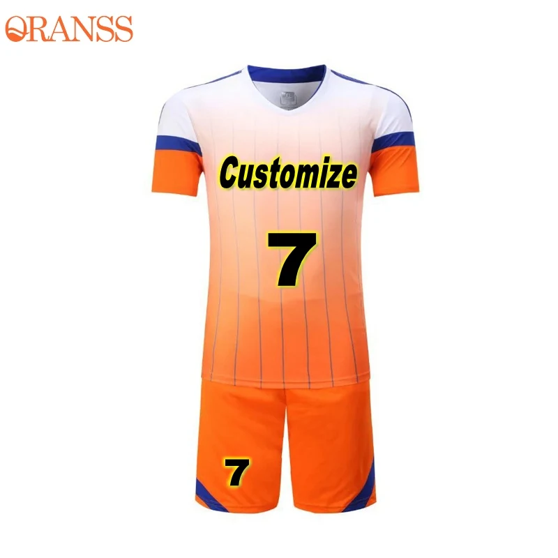 Customize Blank Soccer Jersey Sets for Men Short Sleeve Training Suit Sports Clothing School