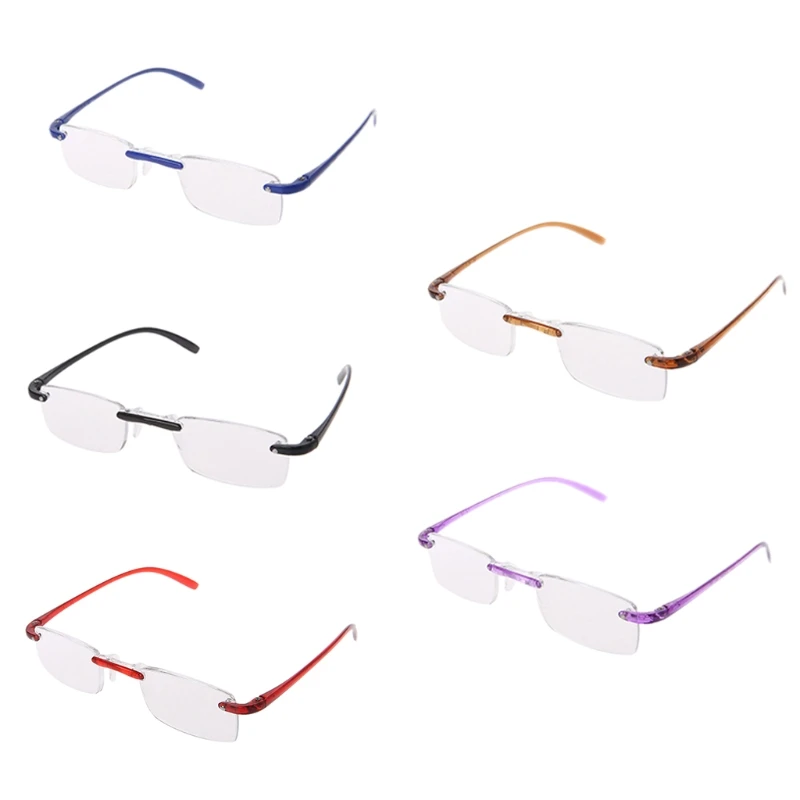 

Stylish Flexible Unisex Clear Rimless Flexible Reading Glasses Fashion Eyewear Reader +1/+1.5/+2/+2.5/+3/+3.5/+4
