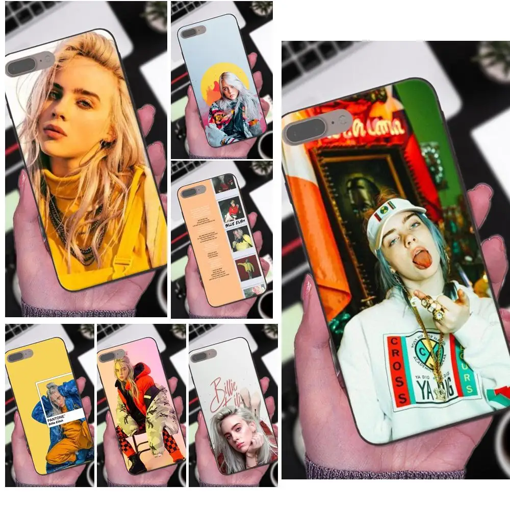 

For Xiaomi Redmi Note 2 3 4 4A 4X 5 5A 6 6A 7 Go Plus Pro S2 Y2 Diy Painted Hot Music Singer Billie Eilish