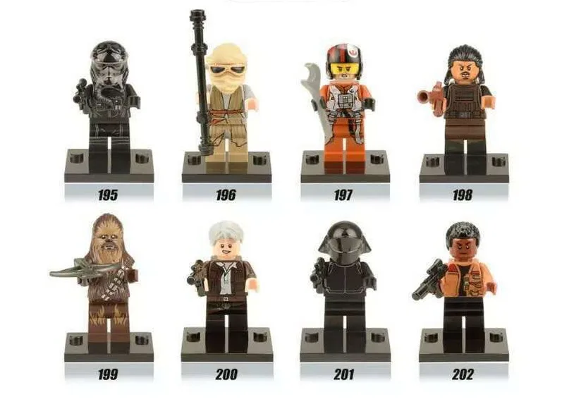 8Pcs The Force Awakens Clone Storm trooper Pilot fit for lego