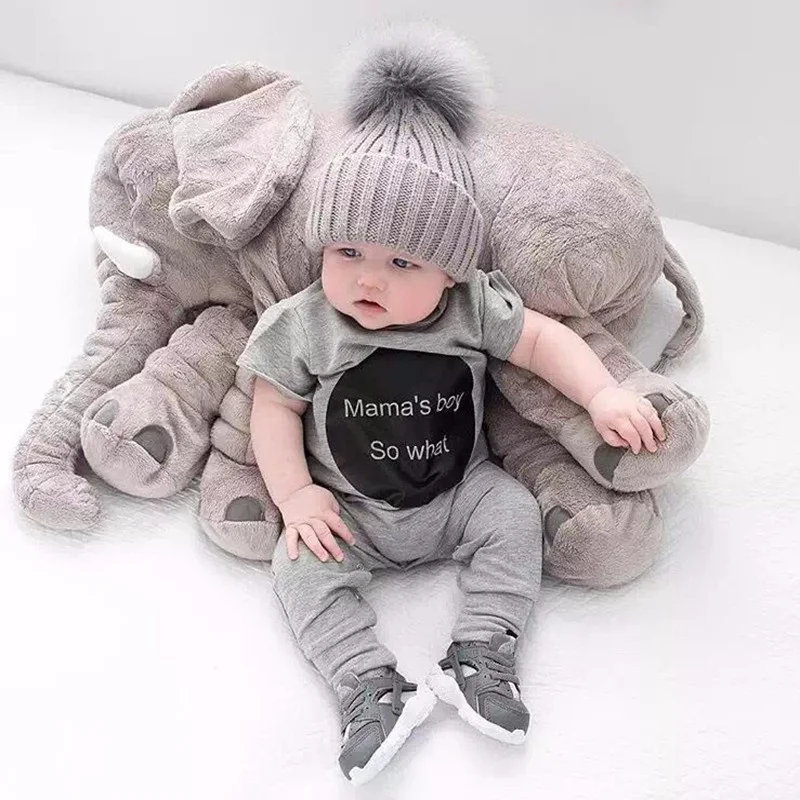 65 см, плюшевая большая игрушка-слон, мягкая детская подушка, кукла-животное, детская подушка для сна, кукла-Слон, подарок для детей