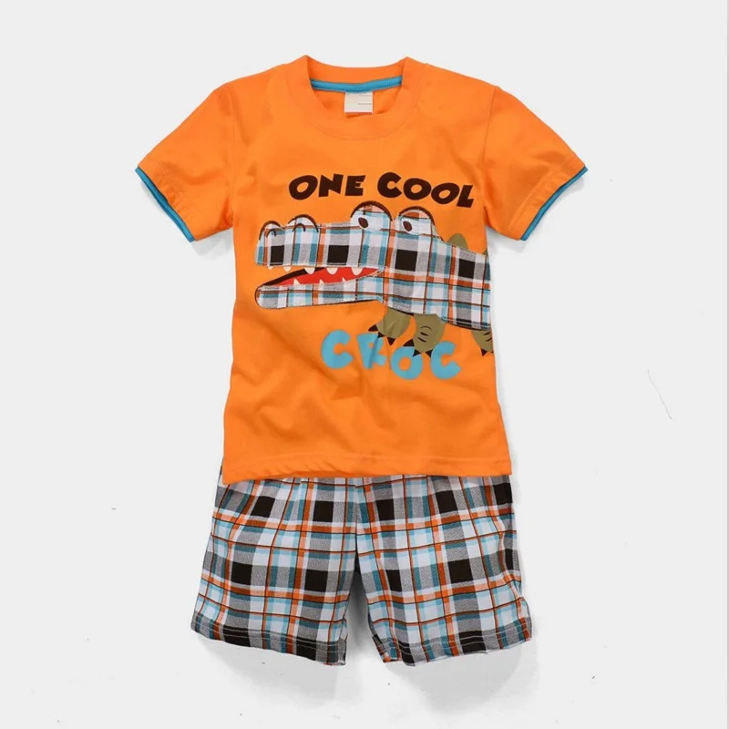 2018 Baby Boy Clothes Suits Summer Children T-Shirts Shorts Pant 2-Piece Clothing Set Beach Kids Outfits Sport Suit 2 3 4 5 6 7Y
