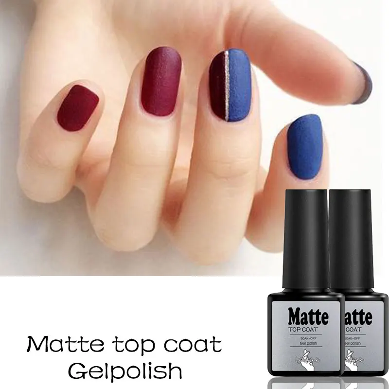 

matte nail polish top coat Gel Nail Polish UV 8ml Transparent Soak Off Primer Gel Polish Gel Lacquer Nail Art Manicure top coat