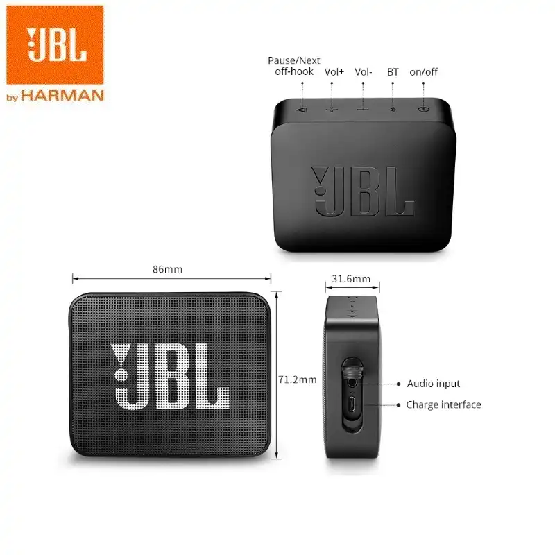 jbl go 2 mini portable bluetooth speaker