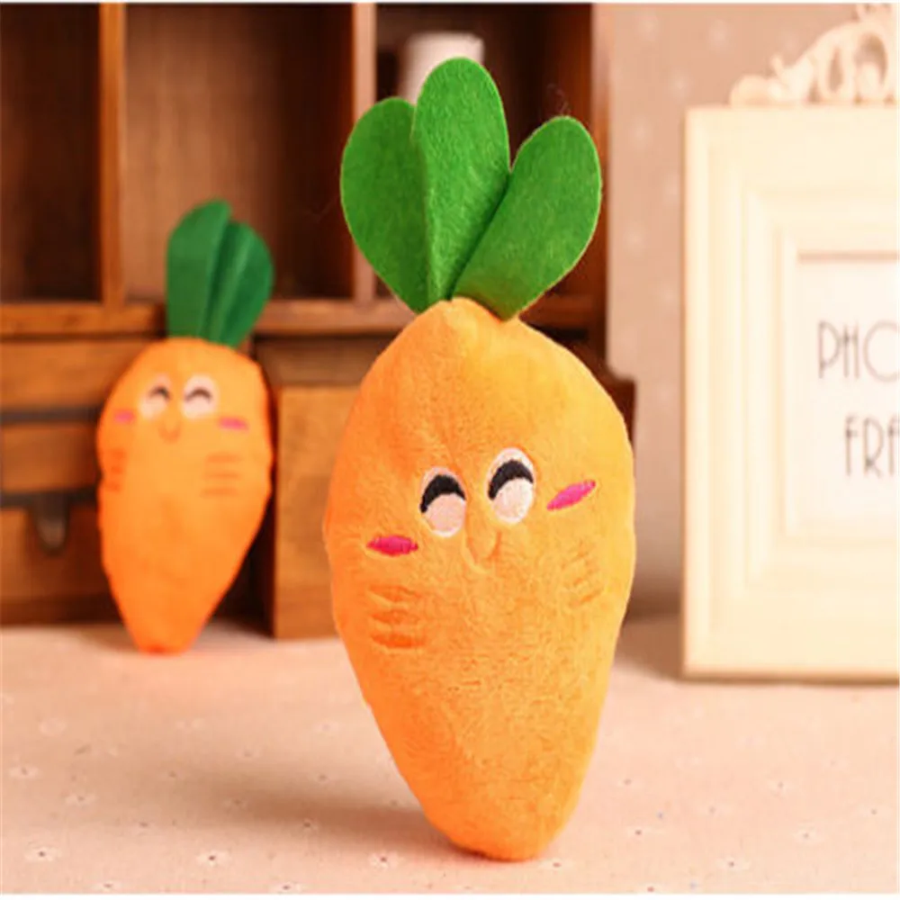 Latest New Pet Chew Squeaker Squeaky Plush Sound Fruits Vegetables