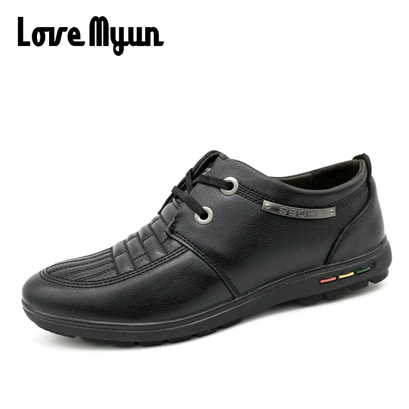 clearance sale !!New Spring  Autumn Casual Fashion Men pu Leather Waterproof Shoes  male Oxfords Breathable Flat Footwear KC-628