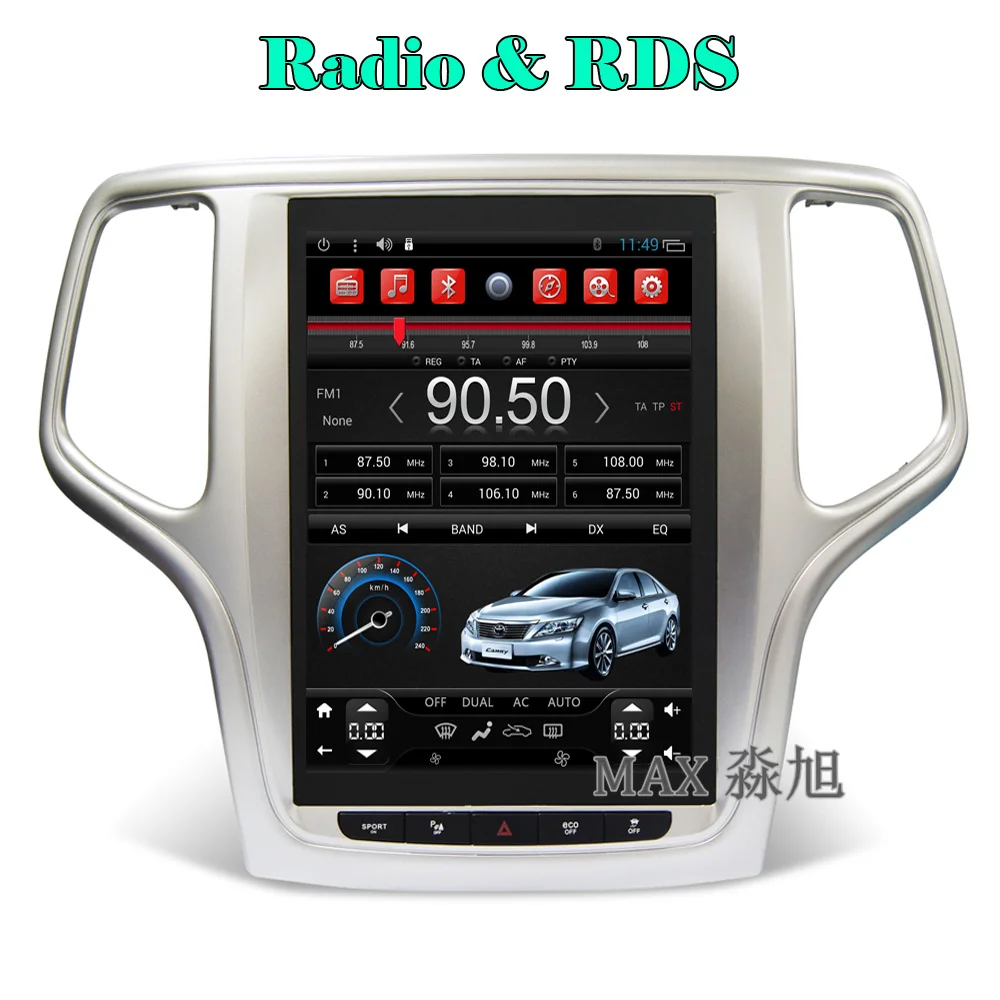 Excellent MAX Car DVD Player for Jeep grand Cherokee 2014 2015 2016 with gps navigation Radio BT WIFI SWC GPS map 2