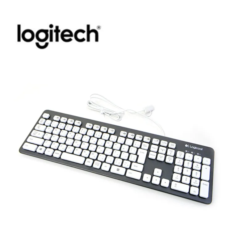 Logitech K310 моющаяся Водонепроницаемая проводная USB ПК Клавиатура для