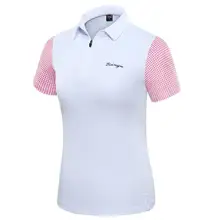 Новая спортивная одежда для гольфа Летняя женская футболка с короткими рукавами Топ женский дышащий Быстросохнущий Гольф спортивные рубашки S-2XL