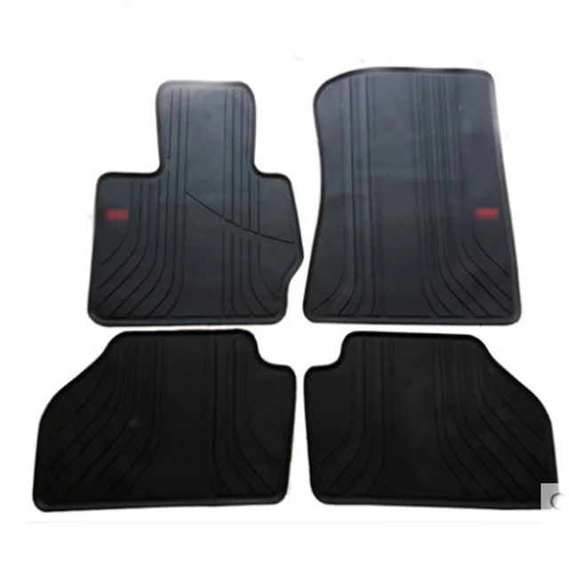 High Quality Full Set All Weather Heavy Duty Black Rubber Floor Mats