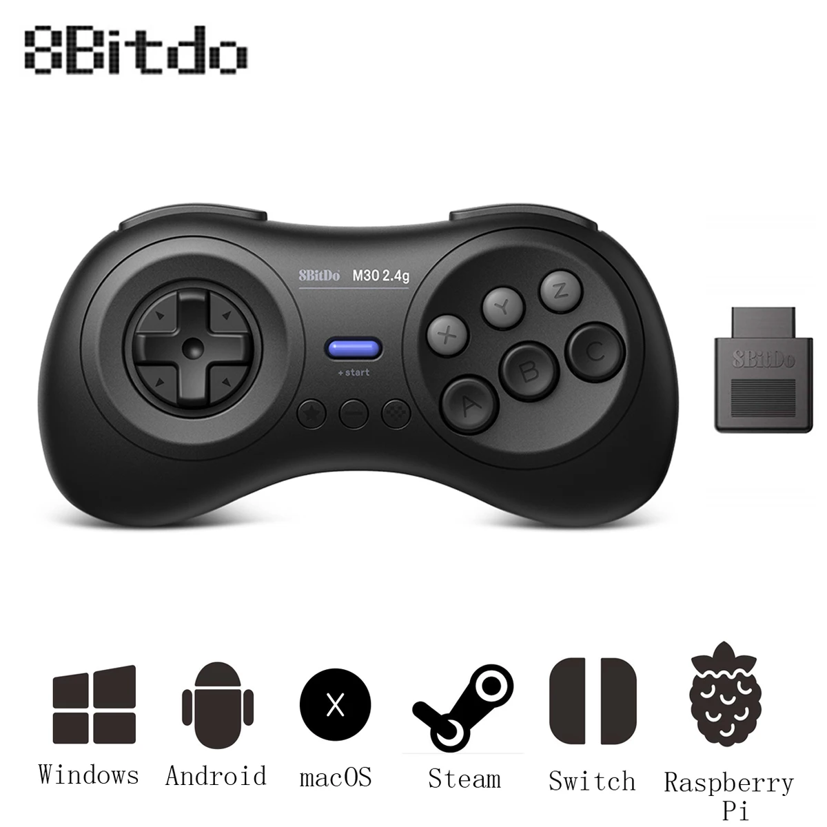 8Bitdo M30 геймпад для sega Genesis MD Mega Drive контроллер для nintendo Switch для Raspberry Pi беспроводной ПК Джойстик Android