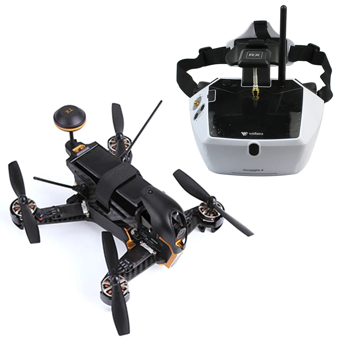 Walkera F210 роскошный светильник Racer Quadcopter RTF Дрон с 5,8G Goggle4 FPV очки Devo 7 Devo7 передатчик RC гоночный вертолет