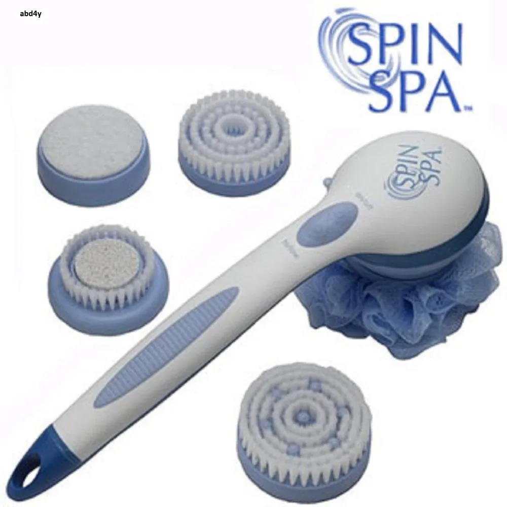 Spin SPA Spinning Shower Brush 5 Attachments As seen on TVin Bathing