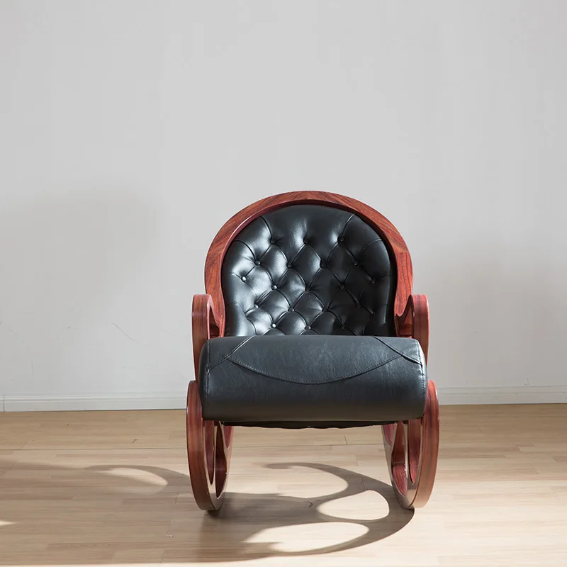 solid wood rocking chair recliner suitable for the living room good quality chairs antique wooden furniture