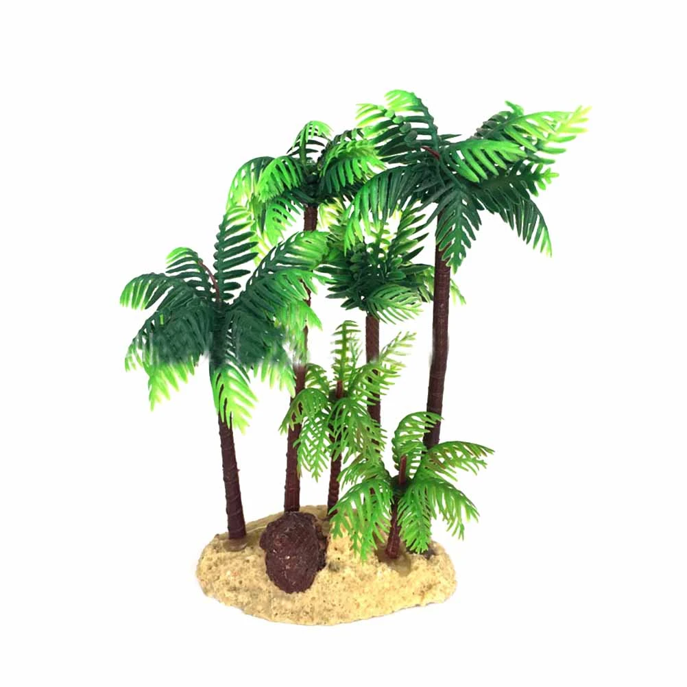 14 センチメートルプラスチックココナッツヤシの木ミニチュア植物盆栽クラフトマイクロ風景 Diy 誕生日パーティーの装飾 人工植物 Aliexpress